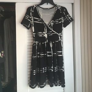 Black and white dress